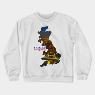 London (Tower Bridge at Night) Crewneck Sweatshirt